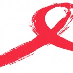 Red Swoosh AIDS ribbon