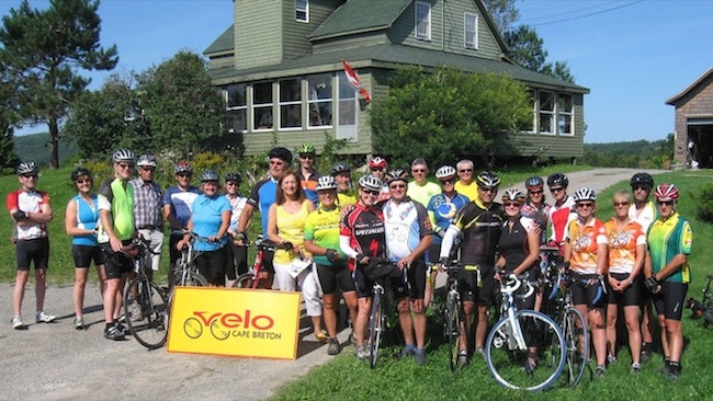 Participants in Velo Cape Breton's Tour du Lac Bras d'Or, held in August. Velo Cape Breton hosts the Nova Scotia Cycling Summit this weekend in Sydney.