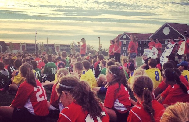 Last year's Connor Timmons Soccer Tournament opening ceremonies - photo: Kayla Walsh