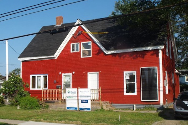 Habitat for Humanity Nova Scotia, Cape Breton Project's first home in Glace Bay. Work started on the former company house (built circa 1901) in May 2011 and the new owners moved in October 2013. Habitat Cape Breton's next home will be built in Whitney Pier - photo: Habitat For Humanity Cape Breton Project