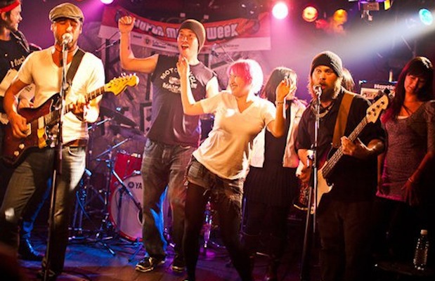 Slowcoaster playing in Tokyo during Japan Music Week in 2010 - photo: Shane Wadleigh