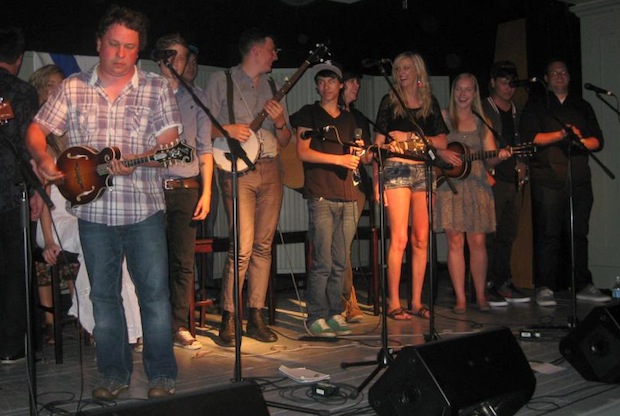 Songcamp participants onstage in 2012