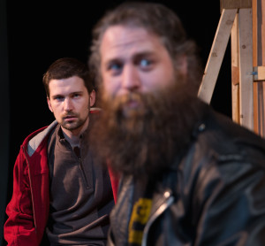 Ben (Rory Andrews) and his buddy in recovery, Bear (Clayton D'Orsay) - photo: Chris Walzak