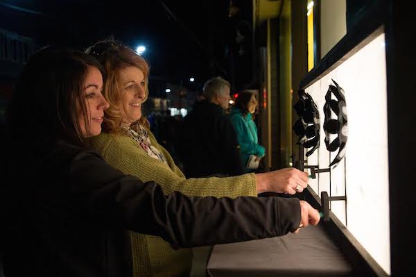 Lumière 2014 festival attendees enjoy artist Laura Moore’s project Garden Automaton. The fifth annual Lumière Arts Festival will take place in Sydney September 24, 25, and 26.
