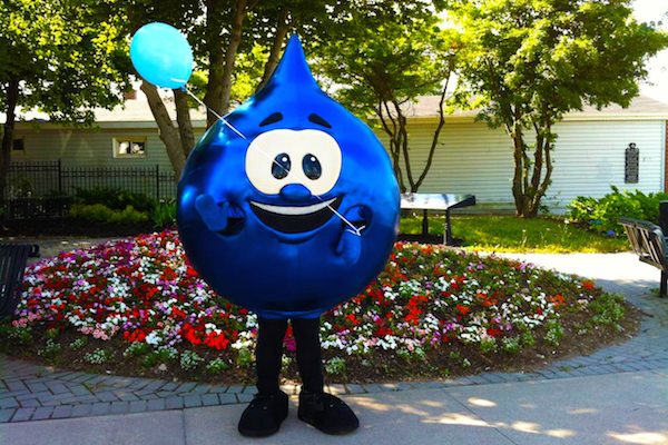 ACAP Cape Breton will be visiting local schools, community groups, and businesses across the CBRM with Tappy the Water Drop mascot for World Water Day, March 22 - photo: ACAP Cape Breton