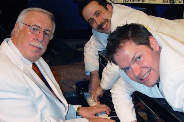 The Three Pianos - Johnny Aucoin, Aaron Lewis, and Stephen Musie - play the Savoy Theatre this weekend, May 13-14, as part of the Savoy's Down Home Classic Concert Series