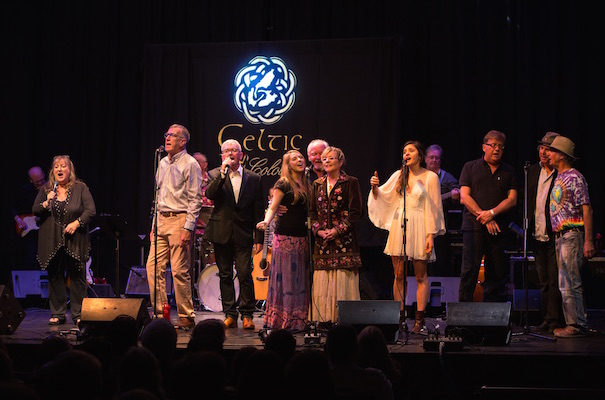 The Tribute to Leon Dubinsky finale featuring(front) Doris Mason, Max MacDonald, Maynard Morrison, Ella Dubinsky, Leon Dubinsky, Beth Dubinsky, Fiona MacGillivray, Ralph Dillon, Bruce Guthro, Ronnie MacEachern with Fred Lavery, Ron Parks, Brian Talbot and Allie Bennett in the back - photo: Corey Katz