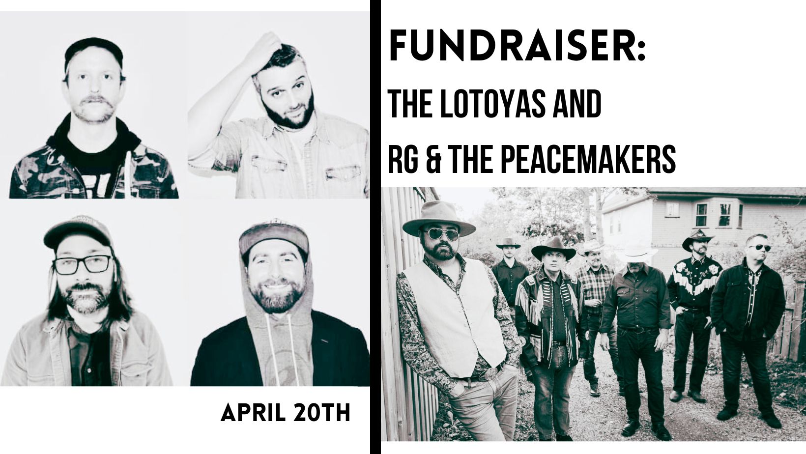 Fundraiser: The Lotoyas / RG & the Peacemakers - Breton Brewing - Coxheath