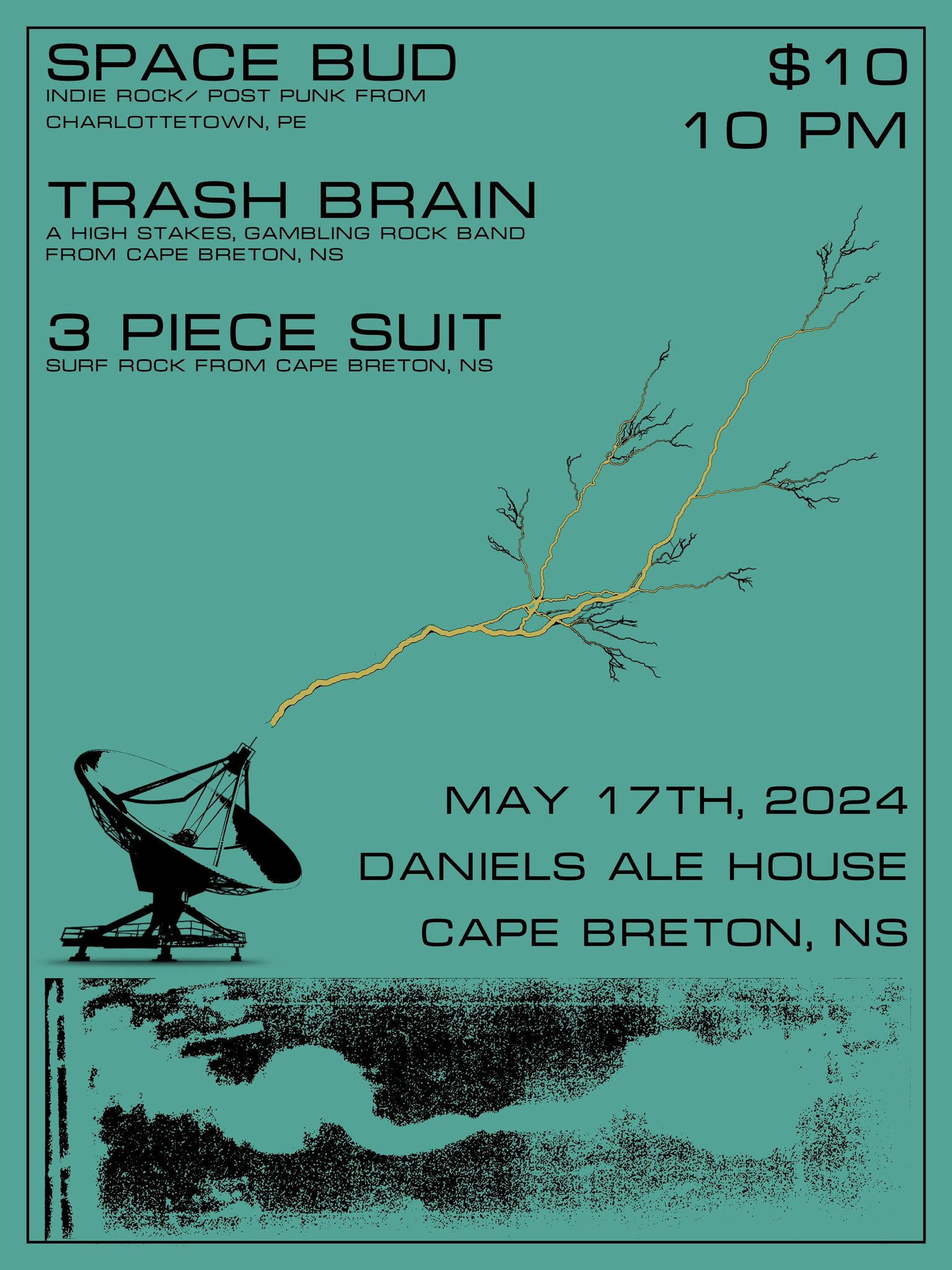 Space Bud / Trash Brain / 3 Piece Suit - Daniels Alehouse & Eatery - Sydney