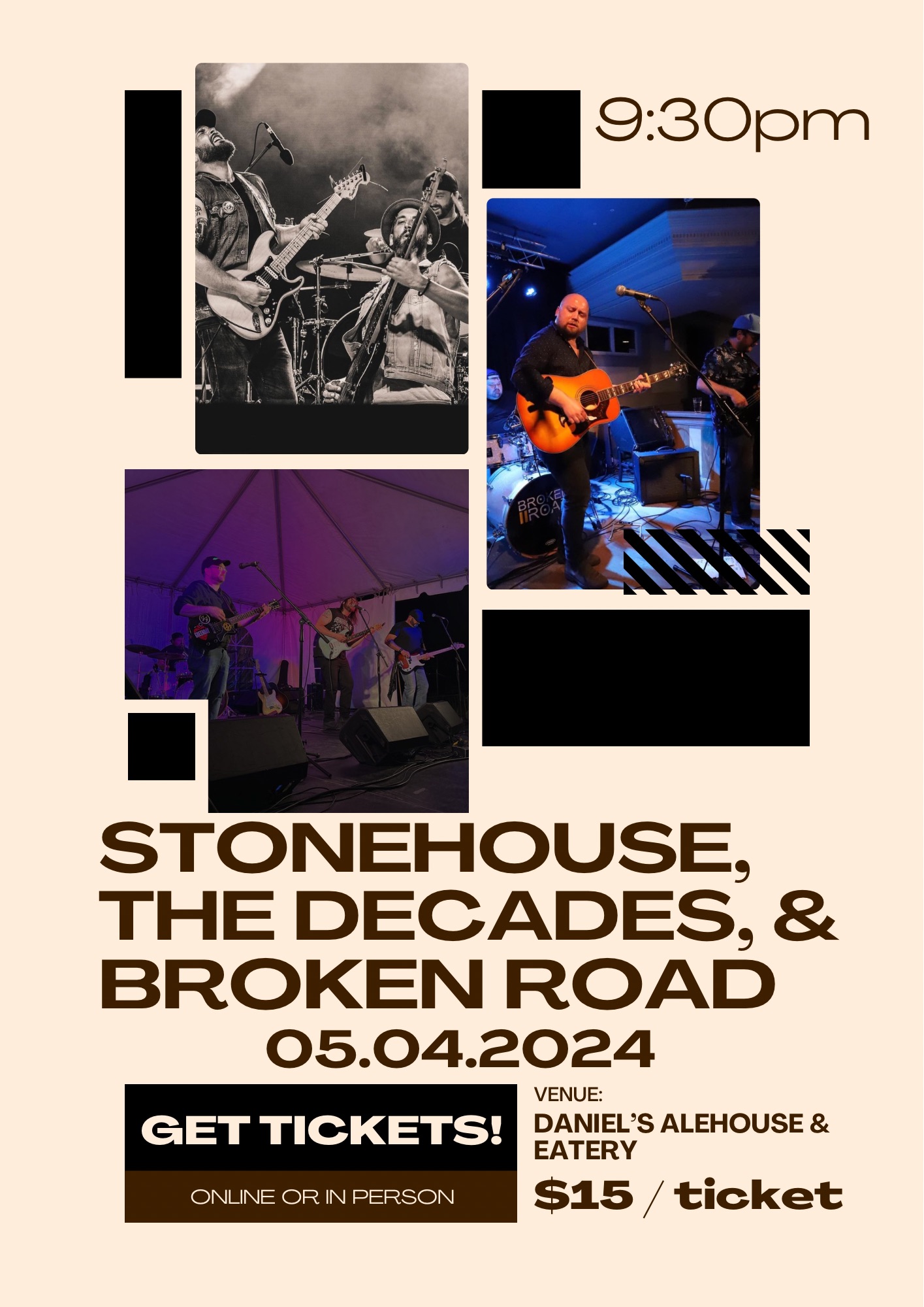 Stonehouse / The Decades / Broken Road - Daniels Alehouse & Eatery - Sydney